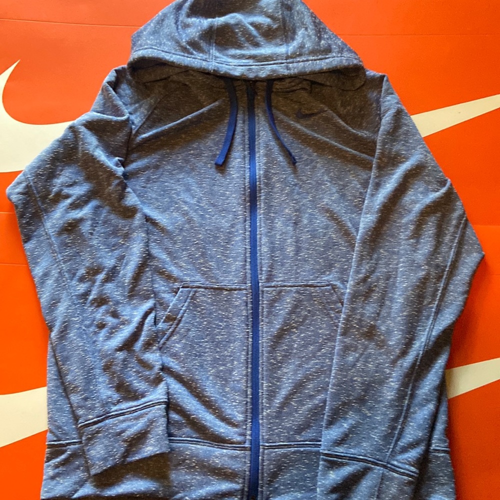 Blue Nike Dri-Fit hoody